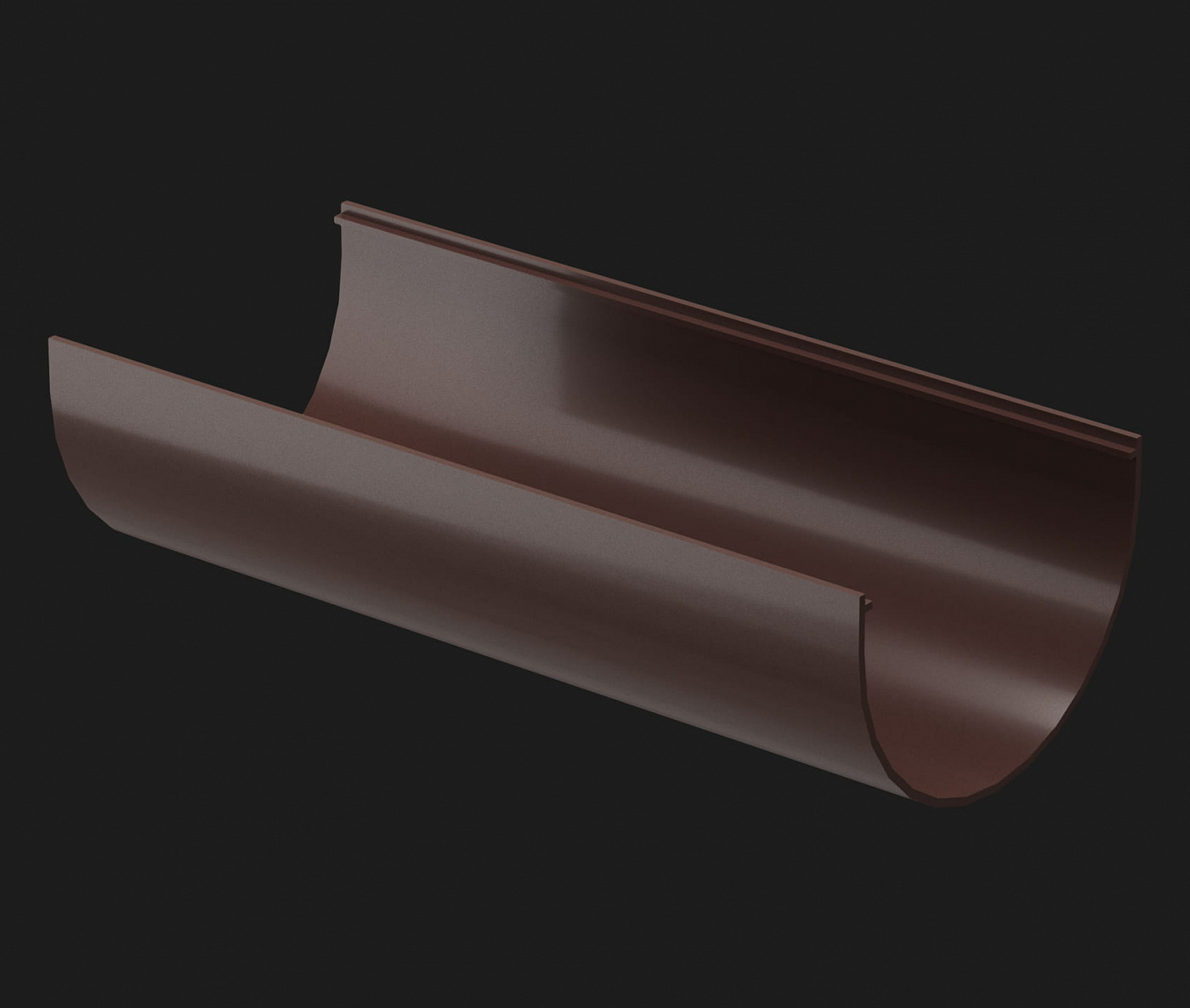 Желоб водосточный 3000 мм Шоколад, Döcke PREMIUM