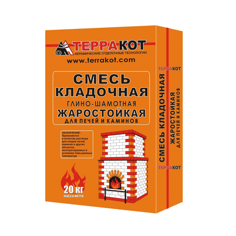 смесь кладочная глино-шамотная