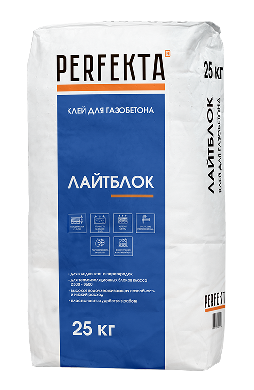 0893 Клей для газобетона Лайтблок, 25 кг