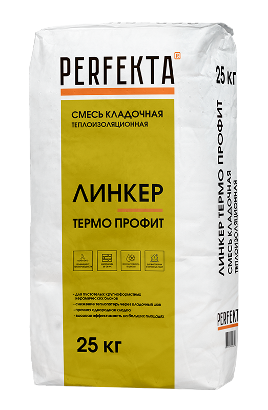 1661 Смесь кладочная теплоизоляционная Линкер Термо Профит, 25 кг