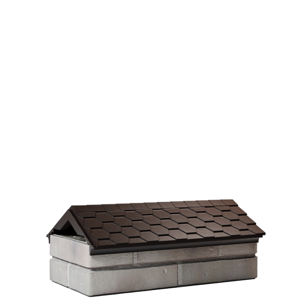 Парапет everest 500x180 коричневый на 1 кирпич