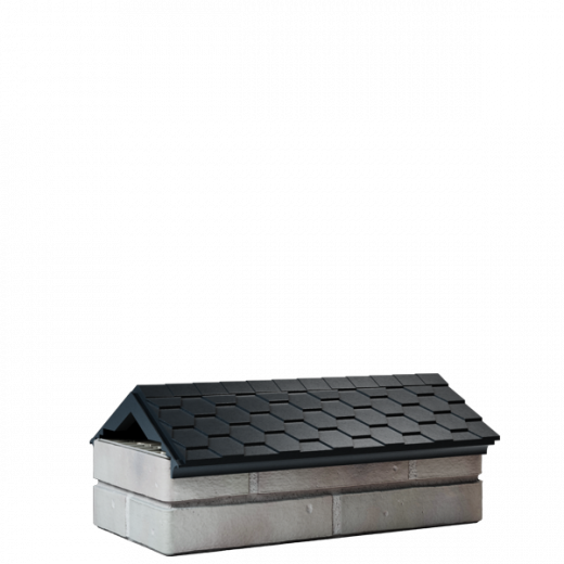 Парапет everest 500x180  чёрный  на 1 кирпич