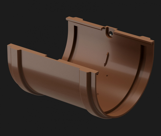 соединитель желобов каштан