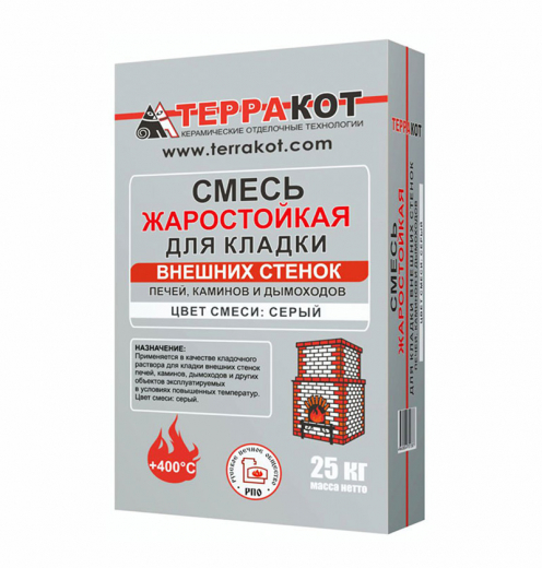 Смесь-кладочная-водостойкая-для-внешних-стенок--жаростойкая,-25кг.