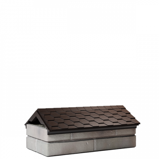 Парапет everest 500x180 коричневый на 1 кирпич