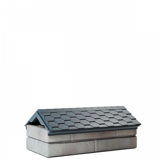 Парапет everest 500x180  серый  на 1 кирпич